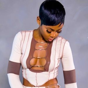 RECENTLY REDUCED: “Sale Priced”        Silver Embellished Sexy Skirt Set, NEW